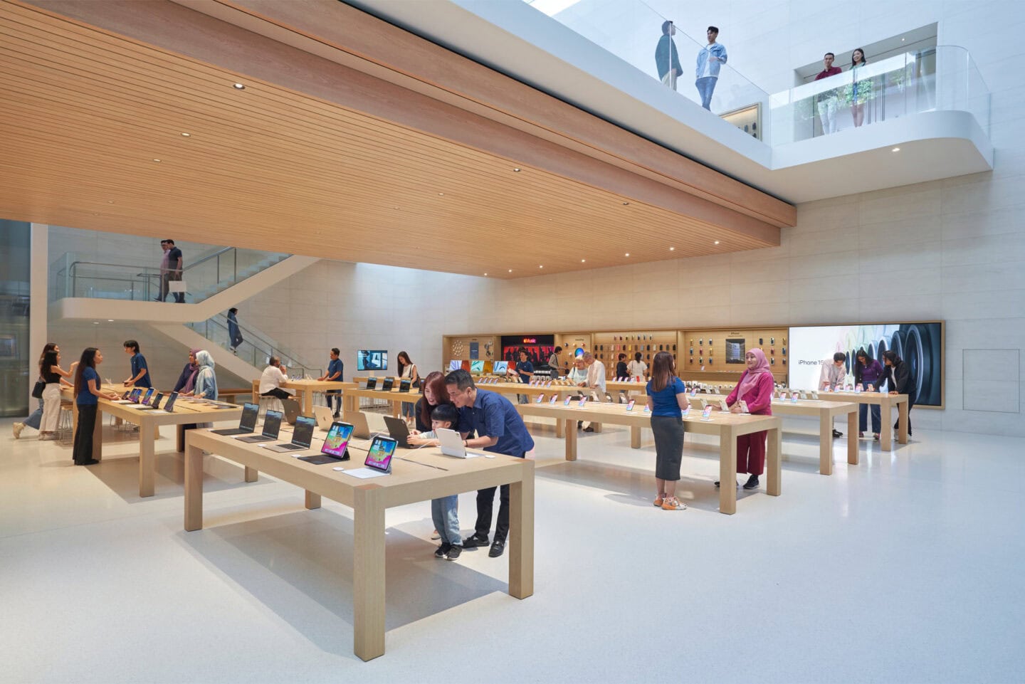 inside new Malaysia apple store