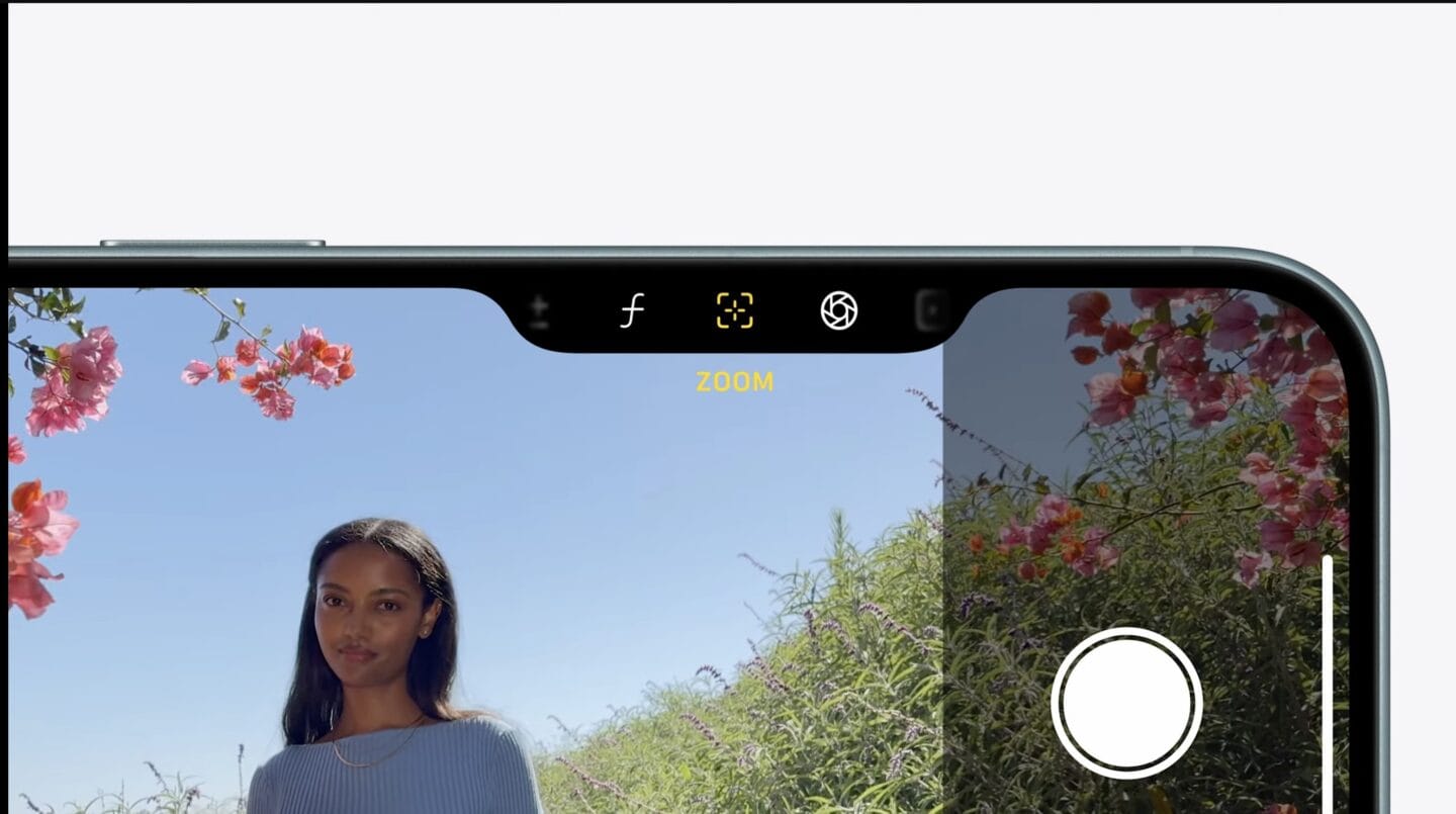 double tap menu camera control
