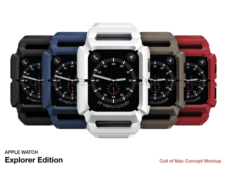 Apple Watch Explorer Edition renders: A rubberized exterior provides extra impact-resistance and protection