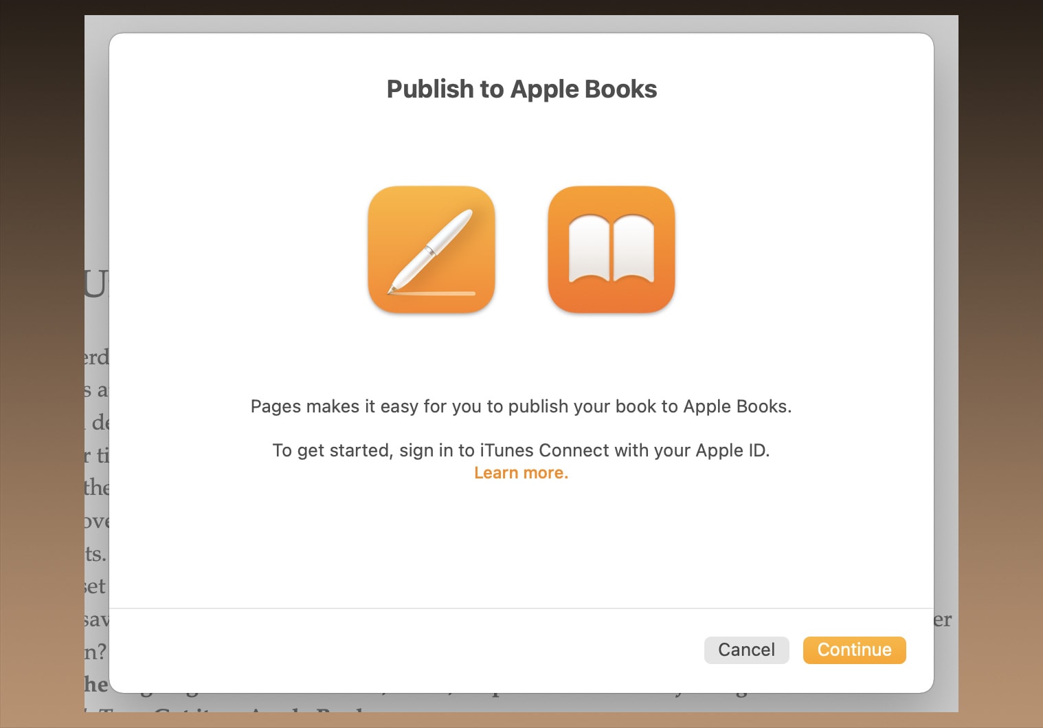Upload your book direct from Pages