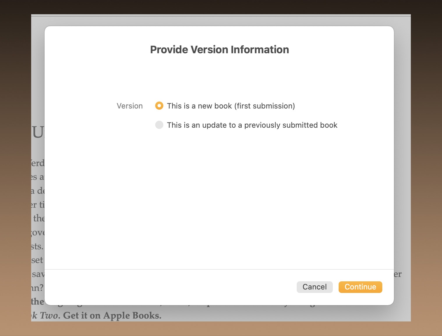 You can amend a previously submitted book by re-uploading it.