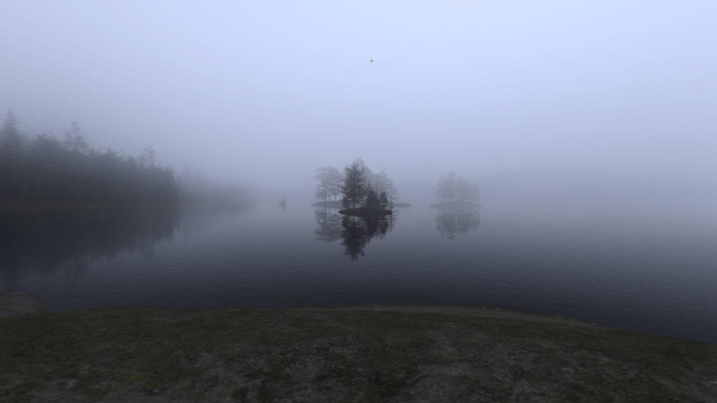 A spooooooky lake.