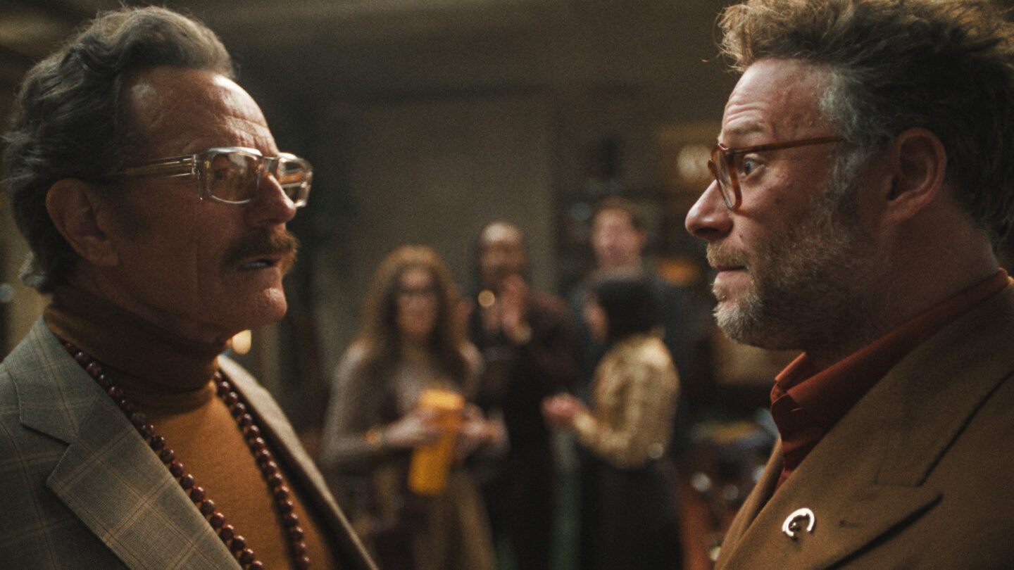 Bryan Cranston and Seth Rogen in The Studio
