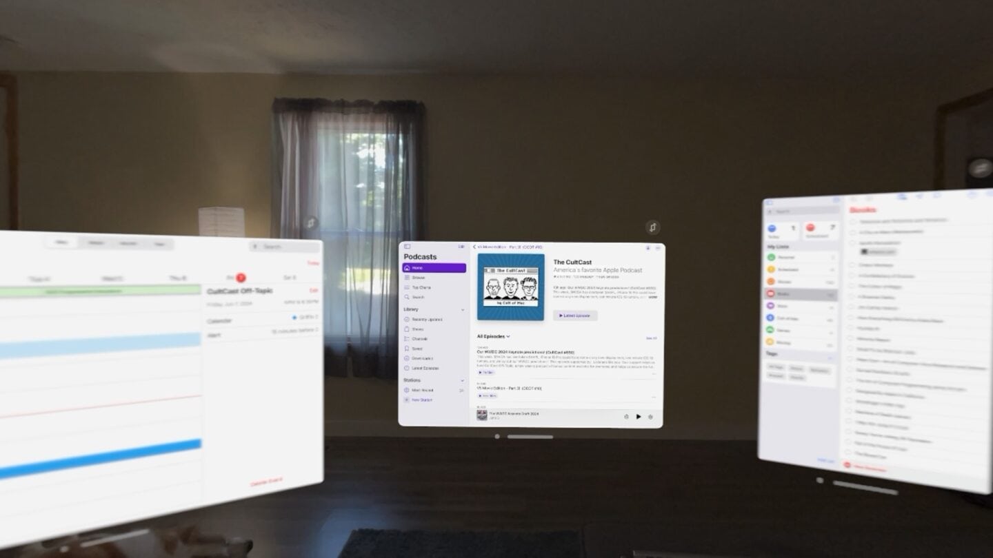 iPad apps running in visionOS